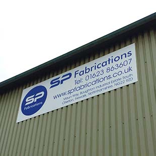 Ollerton Signage for SP Fabrications