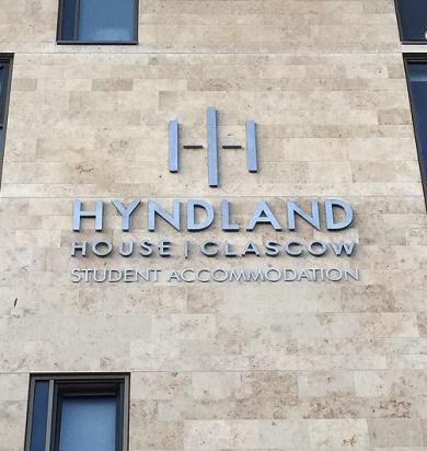 student accommodation signage