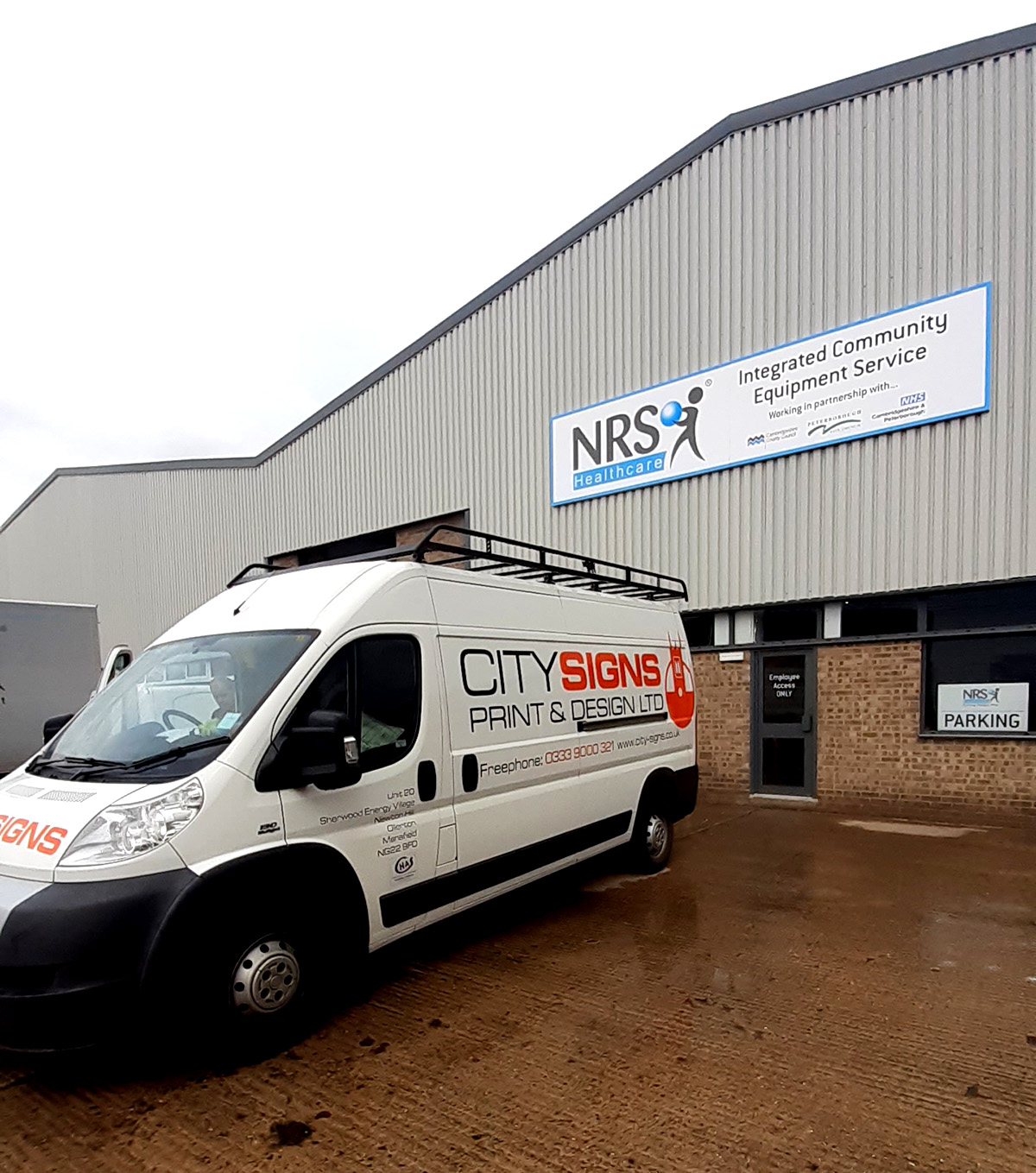 Nrs Sign NRS Healthcare Peterborough - City Signs